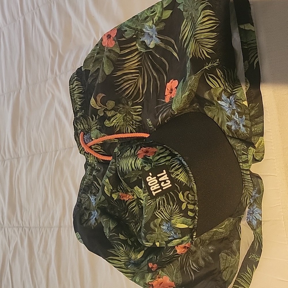 Boys Swim Trunks and Matching Hat